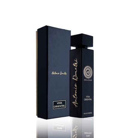 VIVA ORIENTAL - فيفا أورينتال Brand: Antonio Dmetri Fragrance Type: eau de parfum Size: 100ml Fragrance Family: Oriental Fragrance Description: Top Note: Leather, Peach, Red Berries, Saffron & Caramel Middle Note: Labdanum, Cypriol Oil ,Nagarmotha, Pink Pepper, Ginger, & Wood Base Note: Agarwood, Benzoin, Musk, Patchouli, Peru Balsam & Vanilla العلامة التجارية: أنتونيو ديميتري نوع العطر: او دي بارفان الحجم: 100 مل من عائلة عطور شرقي :مكونات العطر النوتة العليا: الجلد والخوخ والتوت الأحمر والزعفران والكراميل النوتة الوسطى "قلب العطر":اللابدانوم ، زيت سيبريول ، ناجارموثا ، الفلفل الوردي ، الزنجبيل ، والخشب قاعدة العطر"النوتة السفلى": العود ، البنزوين ، المسك ، الباتشولي ، بلسم بيرو ، والفانيلا